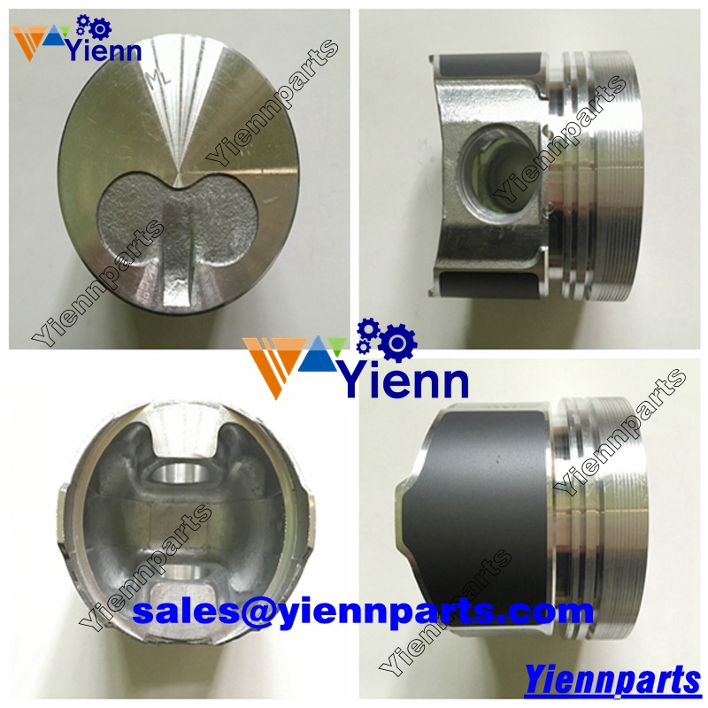 Yanmar 3TNA72 3TNA72-UNE 3TNA72L-U2BX Piston kit for F145 FF165 Tractor YB121 YB151B12 Excavator