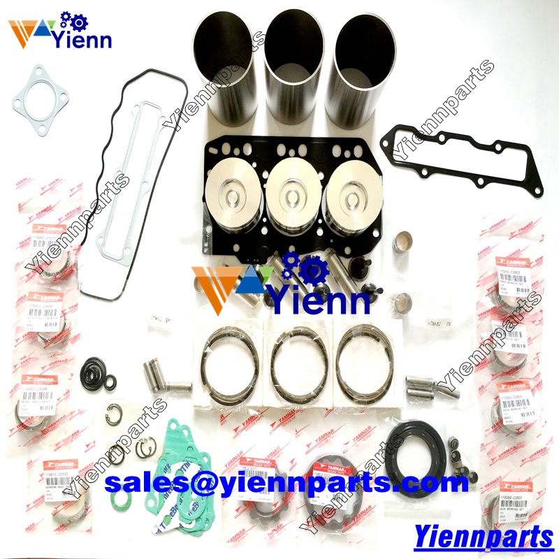 Yanmar 3TNE82 3TNE82-RA2 3TNE82A-B1A Overhaul rebuild kit for PC28UU-2 00101 Excavator
