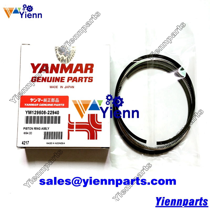Yanmar 4TNE94 4TNE94-EIK 4TNE94-SMB Piston ring set for AF-650 Tractor MX-3 EC55 S55V-7 Excavator