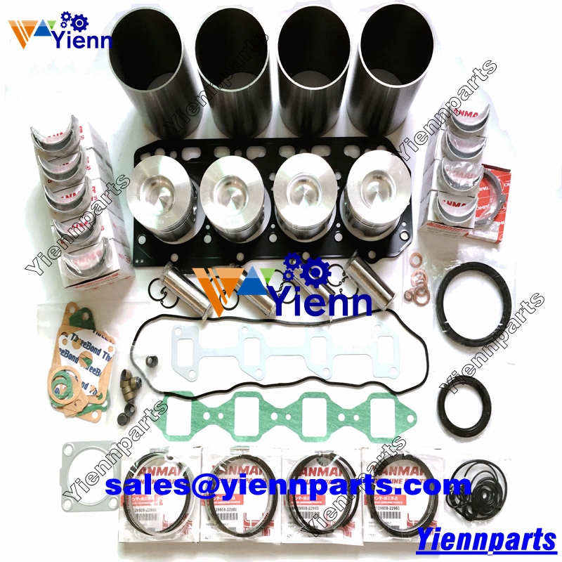 Yanmar 4TN82 4TN82L-RNF2 4TN82-REY Overhaul rebuild kit for Y40H-R5D US350 Tractor YTG20 Generator