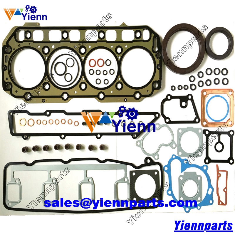 Yanmar 4TNE106T 4TNE106T-RAC 4TNE106T-1FB Full overhaul gasket kit for PC110 PW110 11002RD Excavator