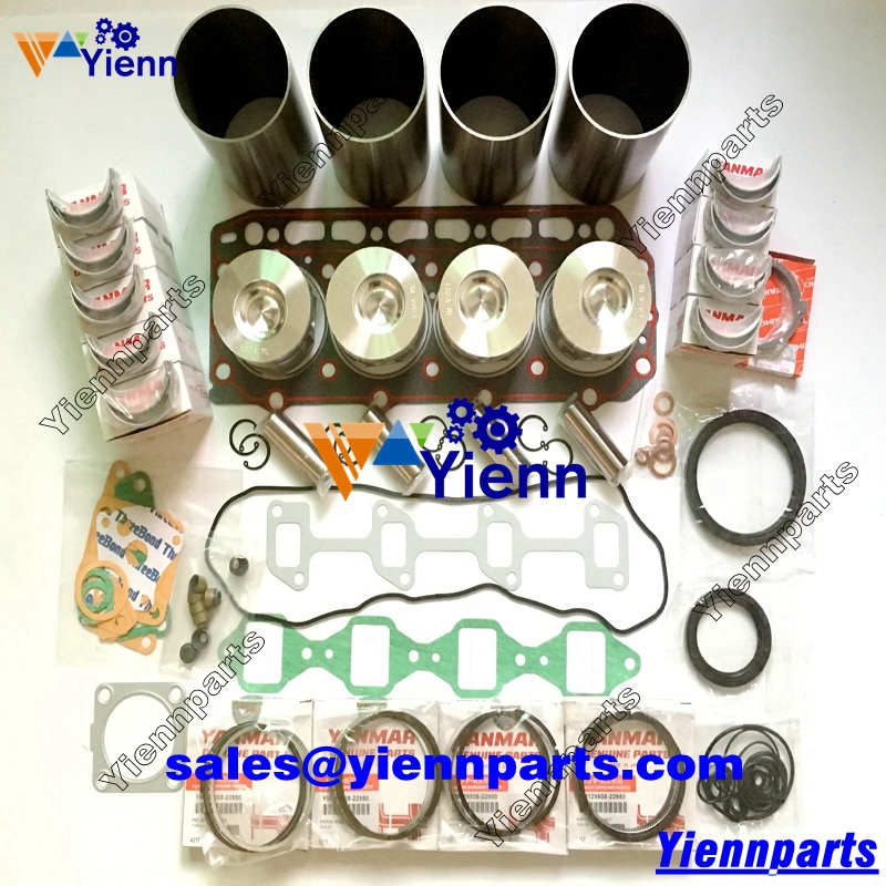Yanmar 4TNE82A 4TNE82-RZE 4TNE82-RZH Overhaul rebuild kit for JD1300RVU US-36 US36R US36RQ Tractors