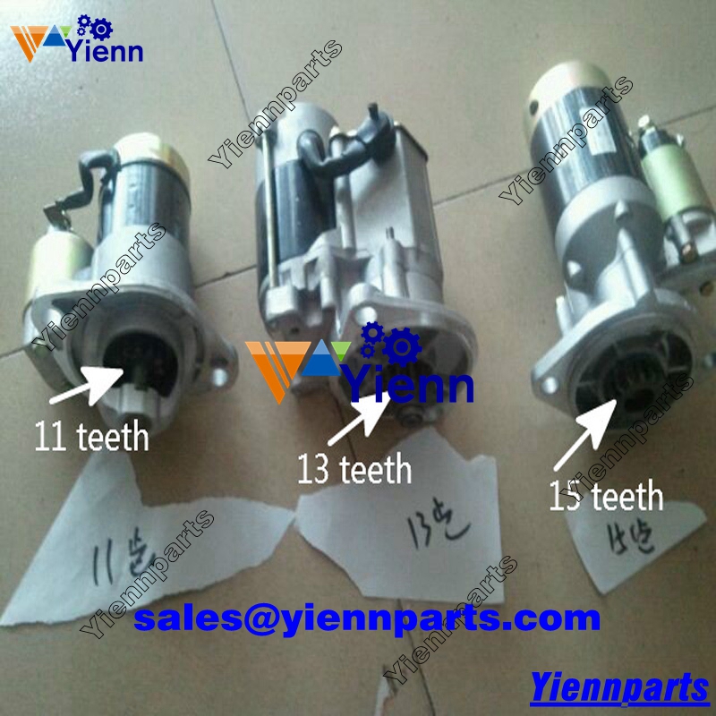 Yanmar 4TNE88 4TNE88-YBC 4TNE88-RCT Starter assy for Z75 Z76 PC40MR-8 Excavator 2060XT US-46 Tractor