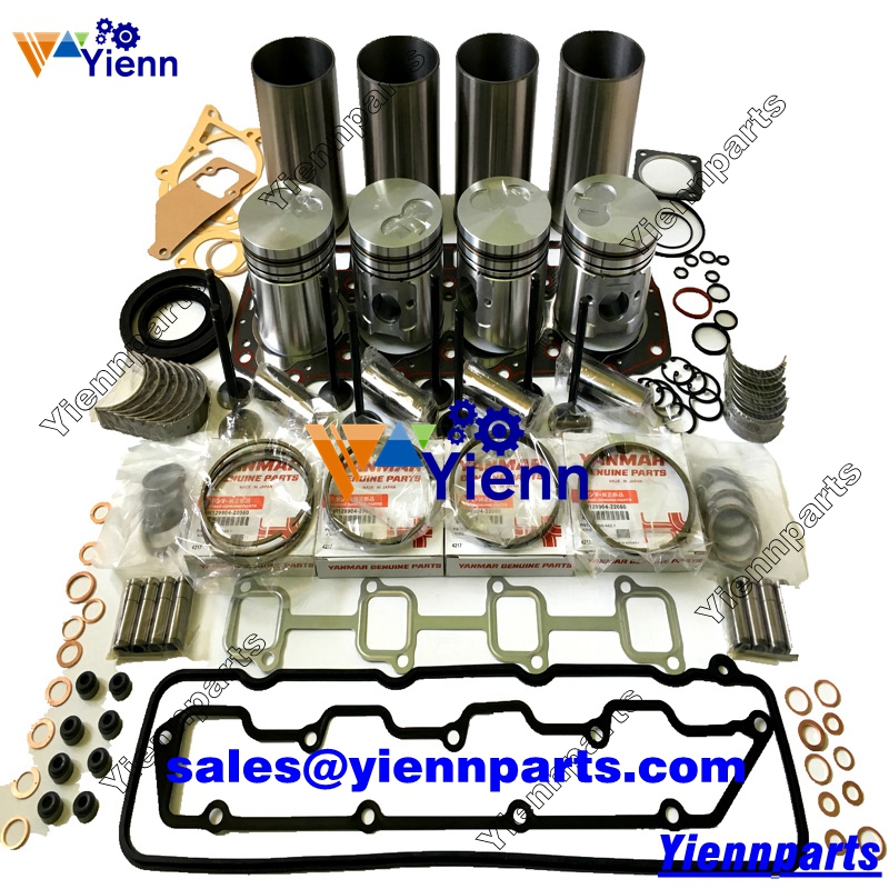 Yanmar 4TNE94 4TNE94-EIK 4TNE94-DBW Overhaul rebuild kit for R555-M HE50 MX-3 EC55 S55W-V Excavator