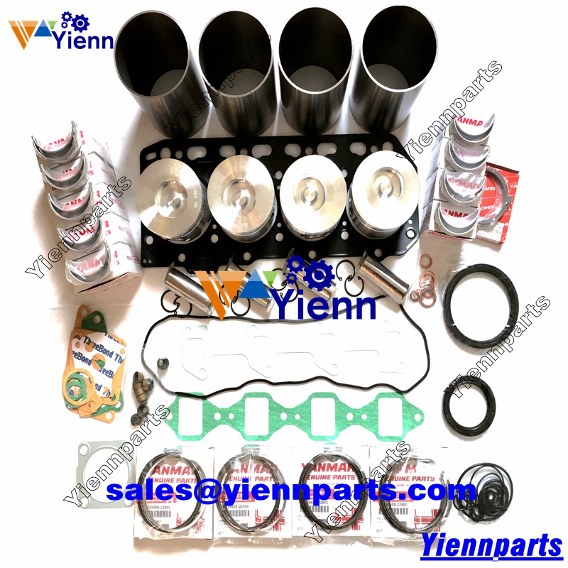 Yanmar 4TNV84 4TNV84T-KLAN 4TNV84T-BPTB Overhaul rebuild kit for TB260 Excavator MISTRAL 55 Tractor