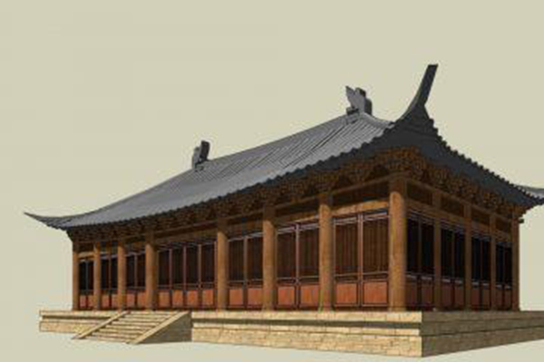 古代寺庙模型 场景模型
