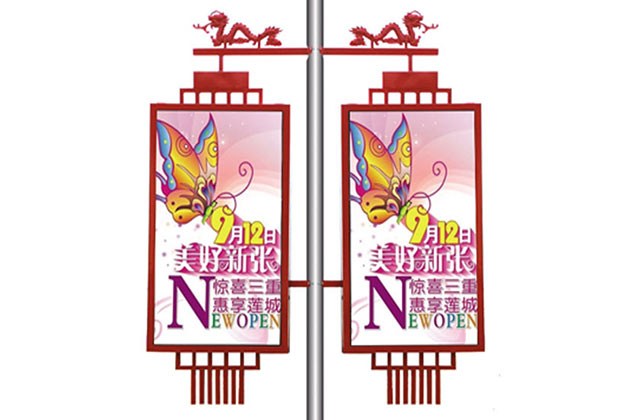 彩塑复古灯笼型灯箱