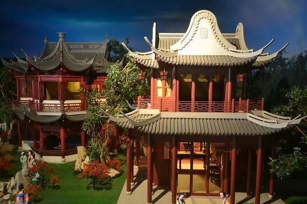 阁楼模型 古式建筑模型
