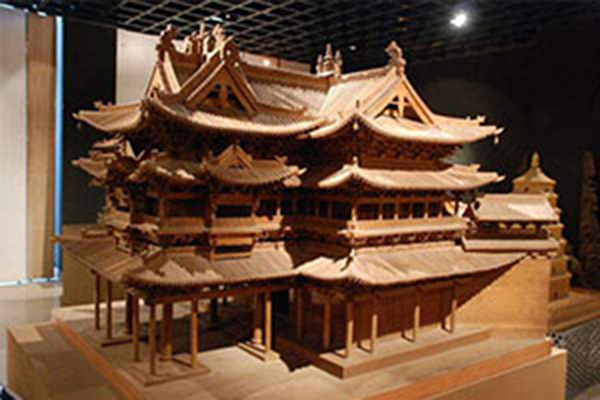 古建筑木质模型
