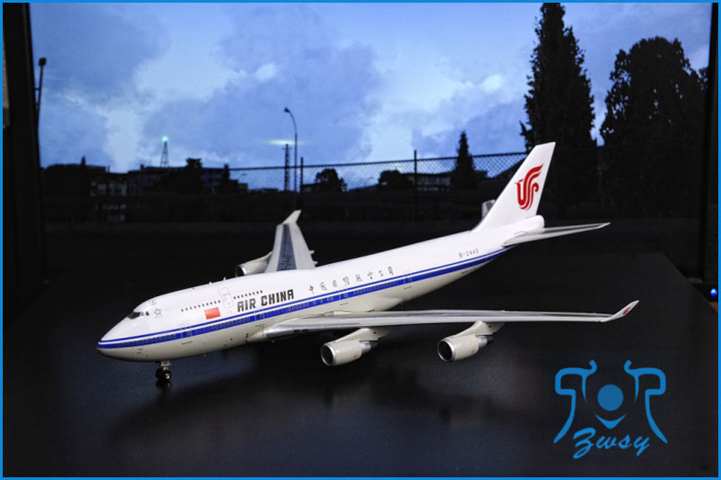 波音747-400客/货运输机模型 大型飞机模型