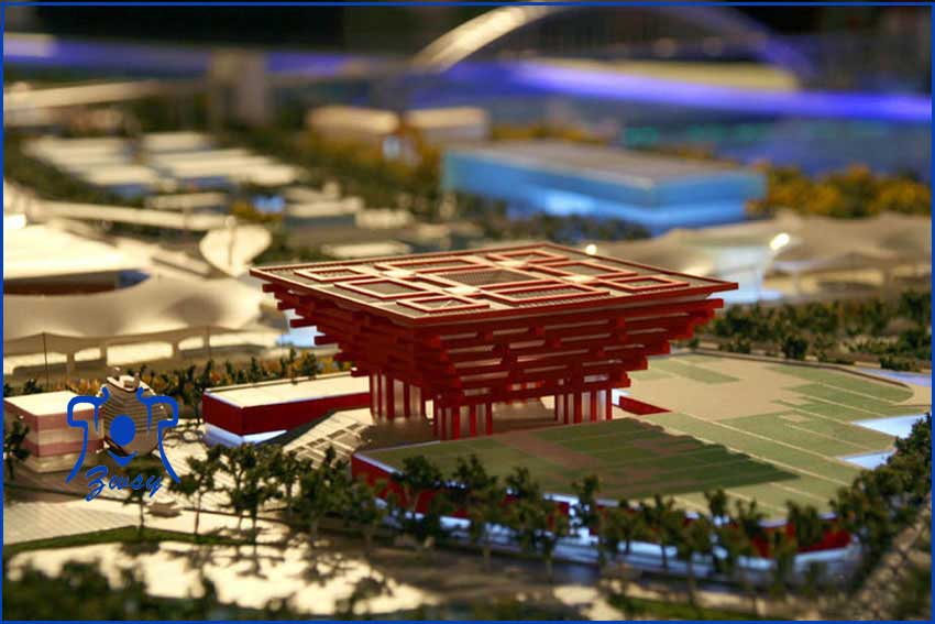 特色建筑模型21——世博馆