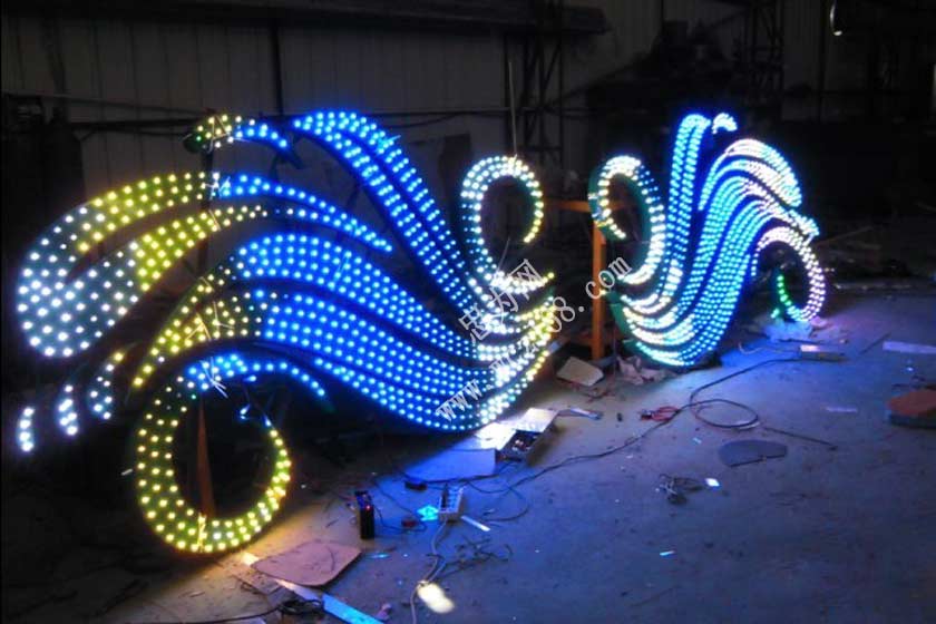 LED外露冲孔发光标识