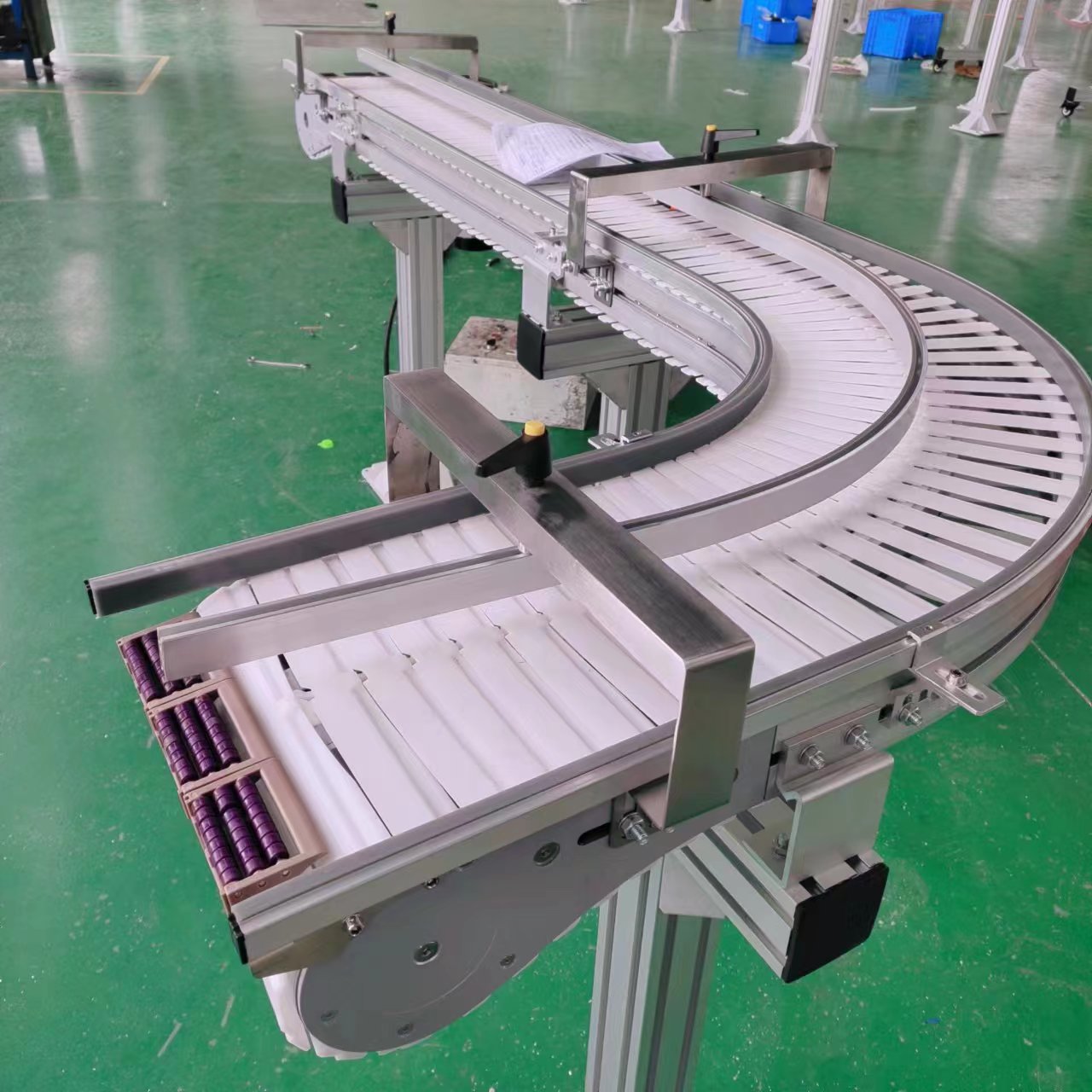 柔性鏈板輸送線百事可樂包裝灌裝機生產線鏈條輸送機