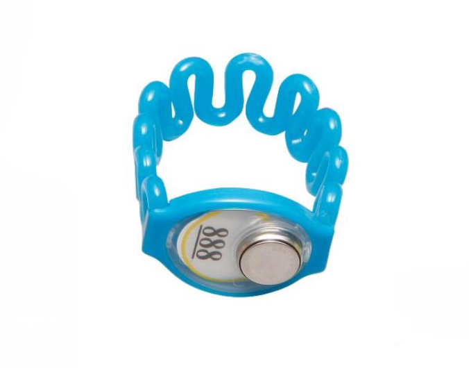 蓝色TM硅胶手链