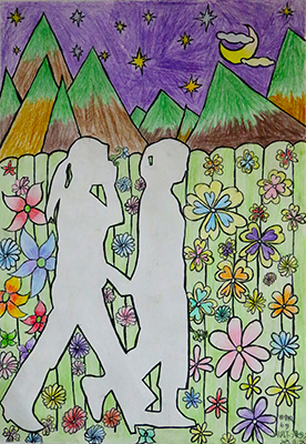 《月下漫步》作者10歲