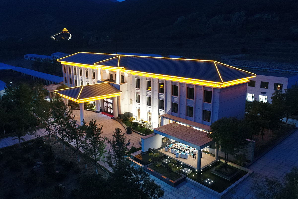 昌宇水墨画院创作中心亮化夜景