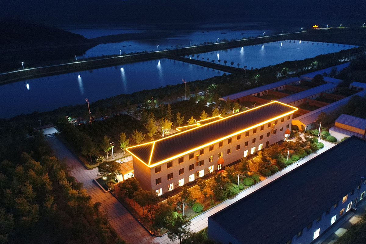 昌宇水墨画院创作中心亮化夜景