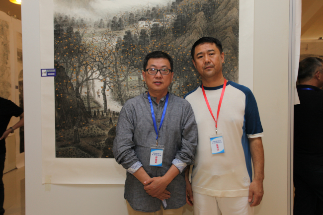 董事长李刚与写意中国 大美辽宁初审评委合影  