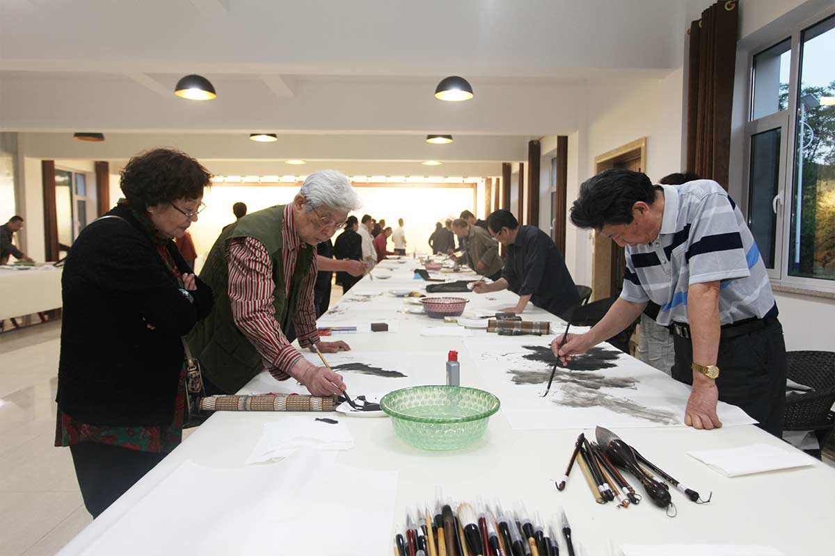 昌宇水墨画院画家创作