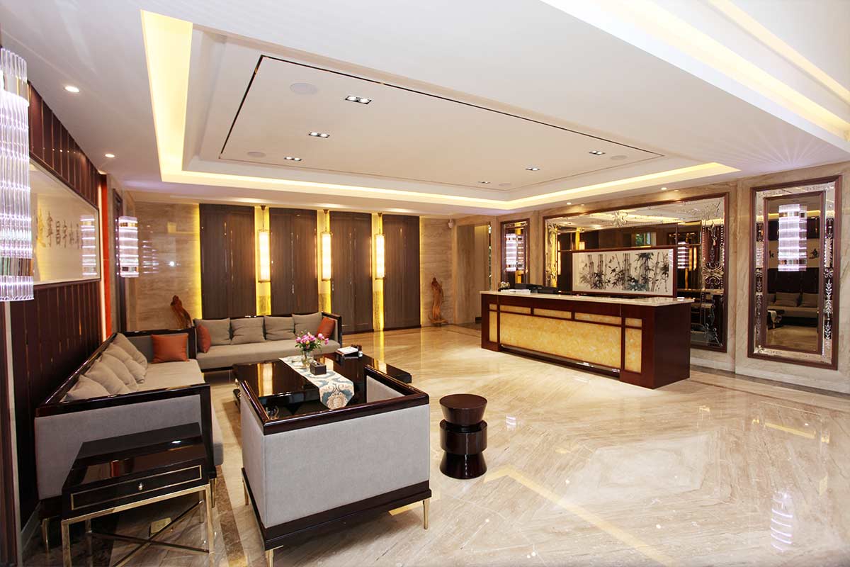 昌宇水墨画院前厅总台