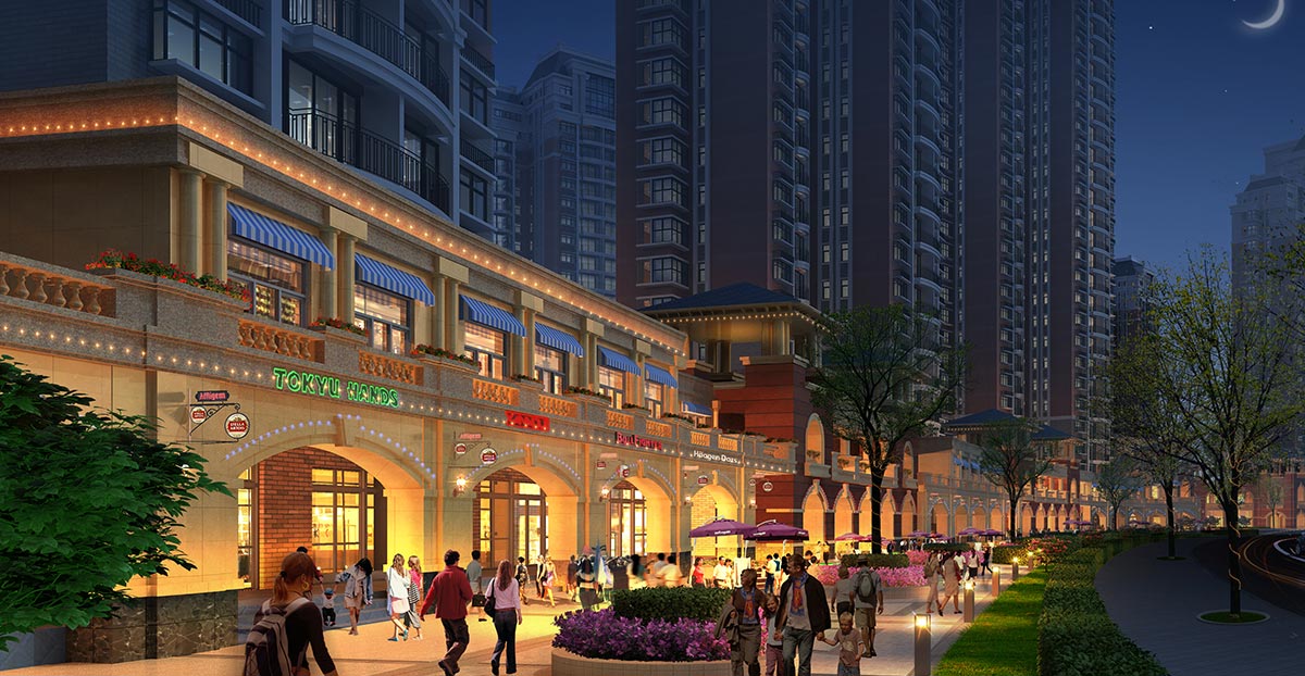 银河上园夜景图