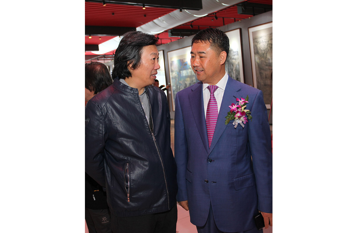 中国美术家协会艺术中心主任-丁杰-昌宇集团董事长李刚