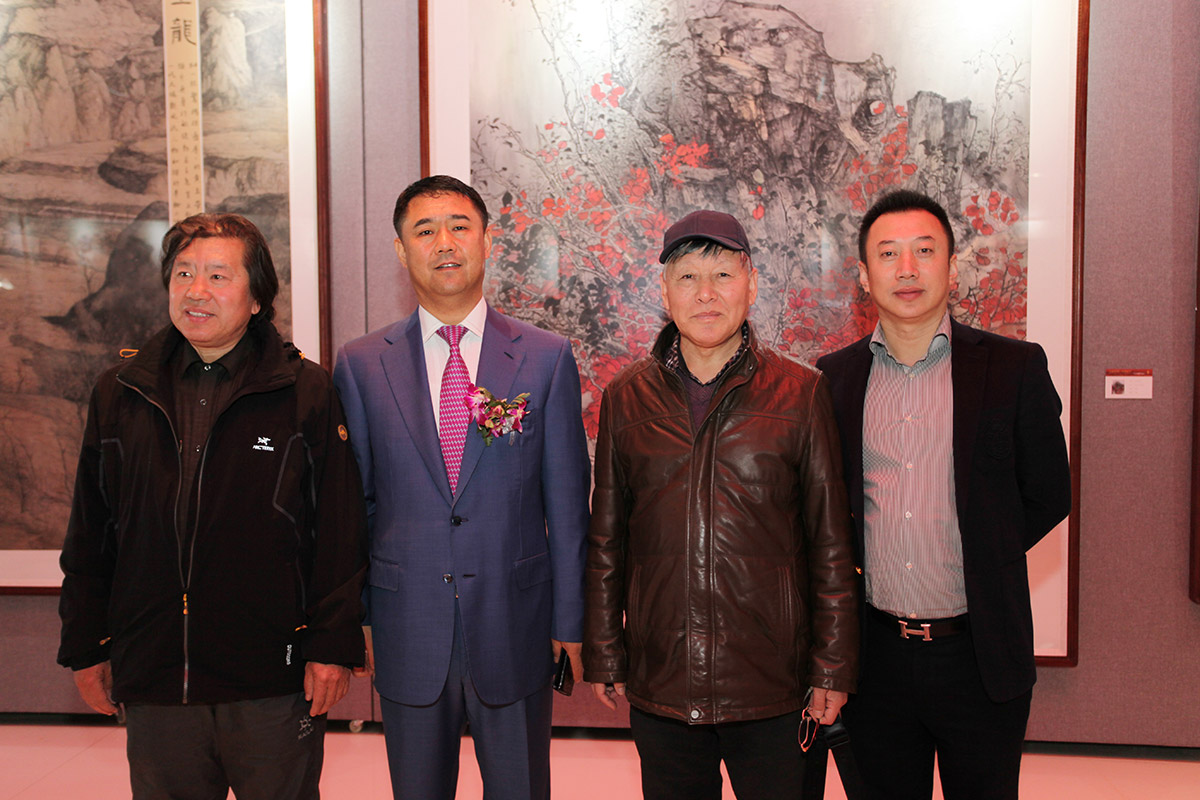 画家胡泽涛-昌宇集团董事长李刚-画家白国文-画家郭洪权