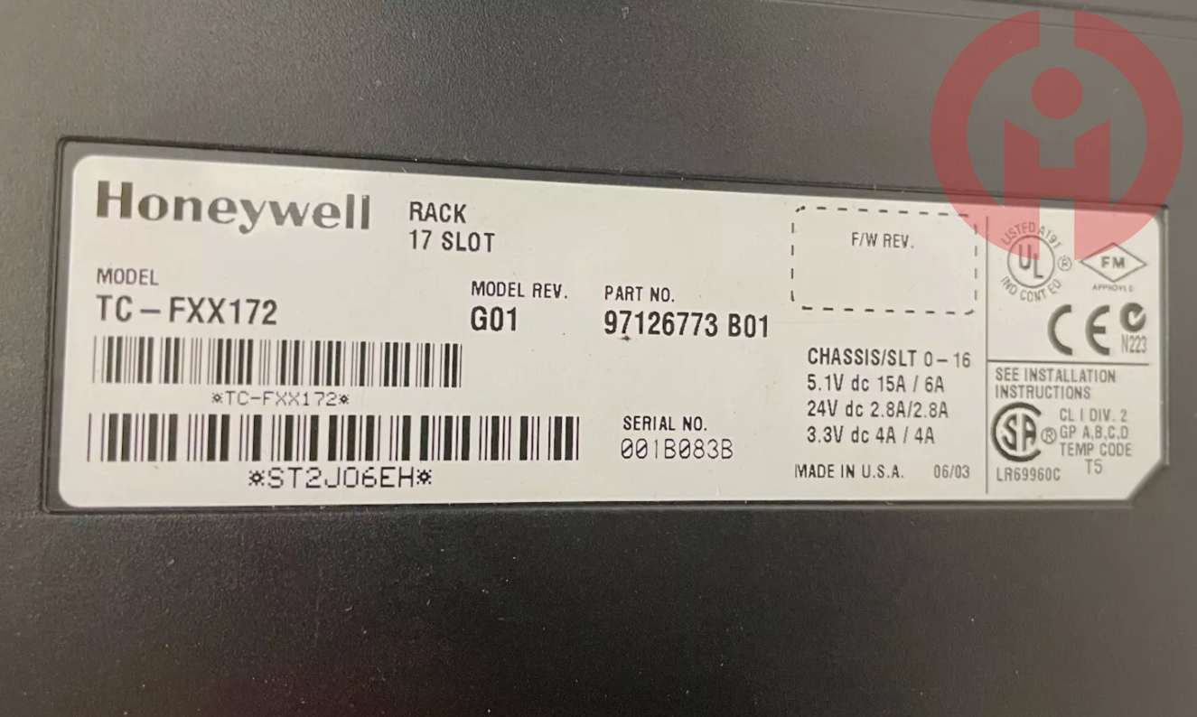 Honeywell TC-FXX172 Slot Rack Measurex  Parts