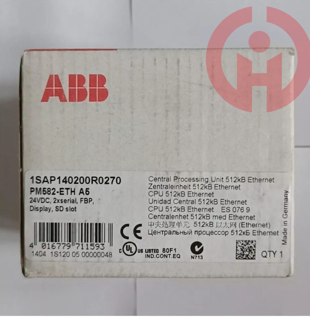 ABB PM582-ETH 1SAP140200R0270 Prog.Logic Controller