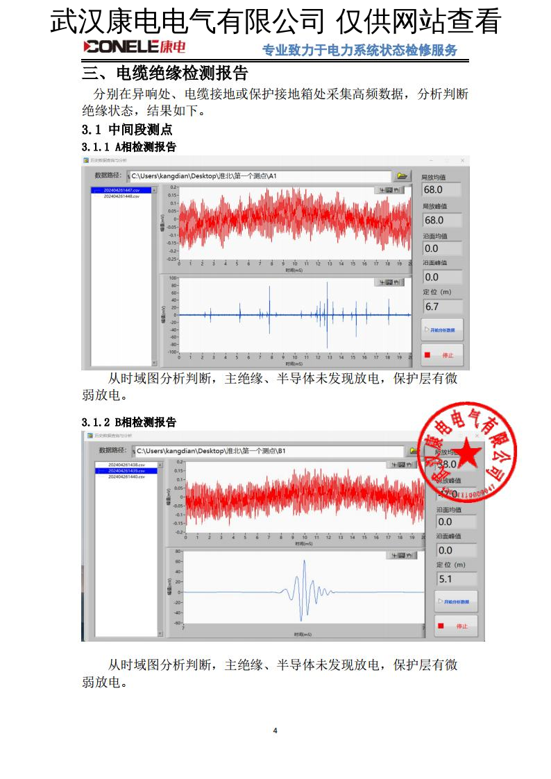 35kV电缆带电检测