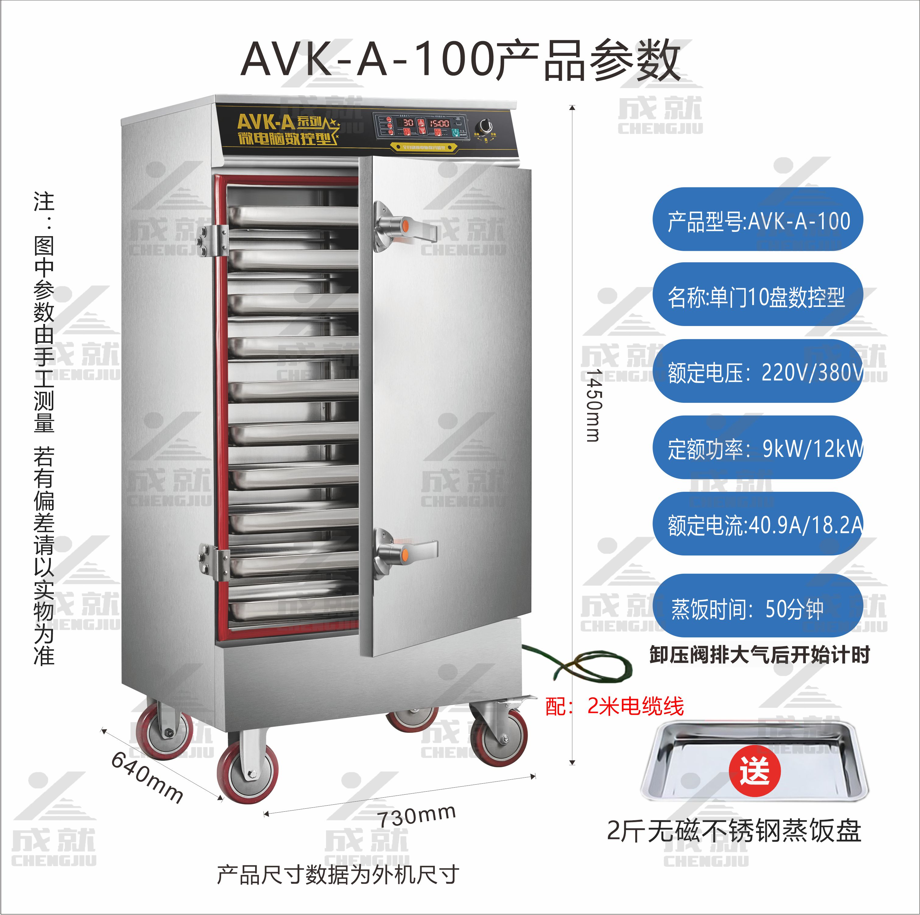 微电脑数控蒸饭车 AVK-A-100