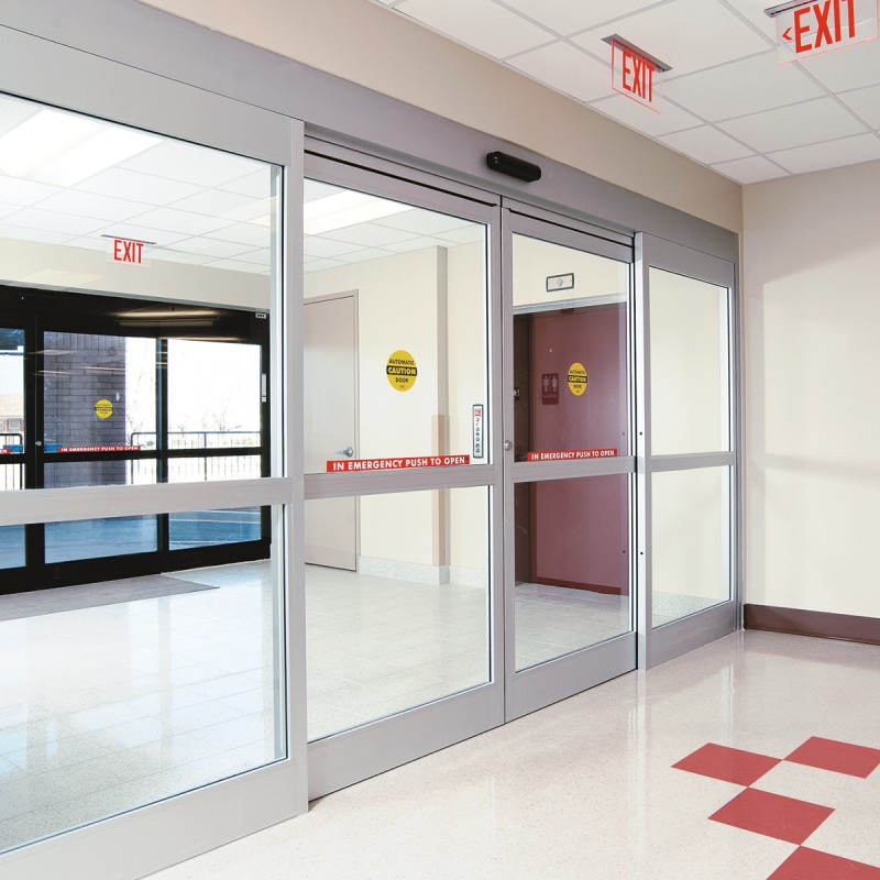 Automatic Access Glass Sliding Door