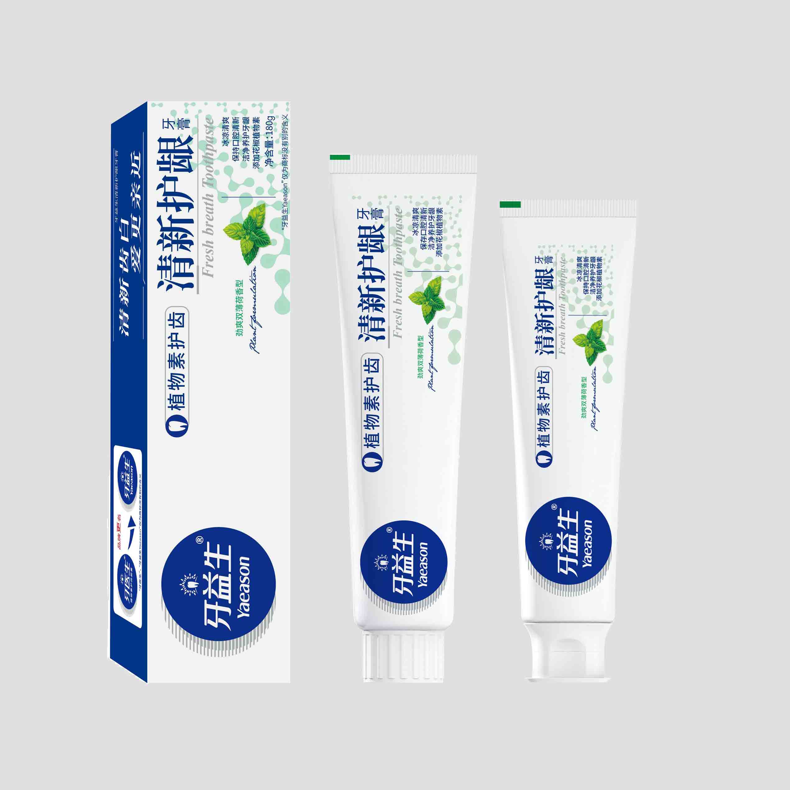 180g牙益生小苏打盐白牙膏