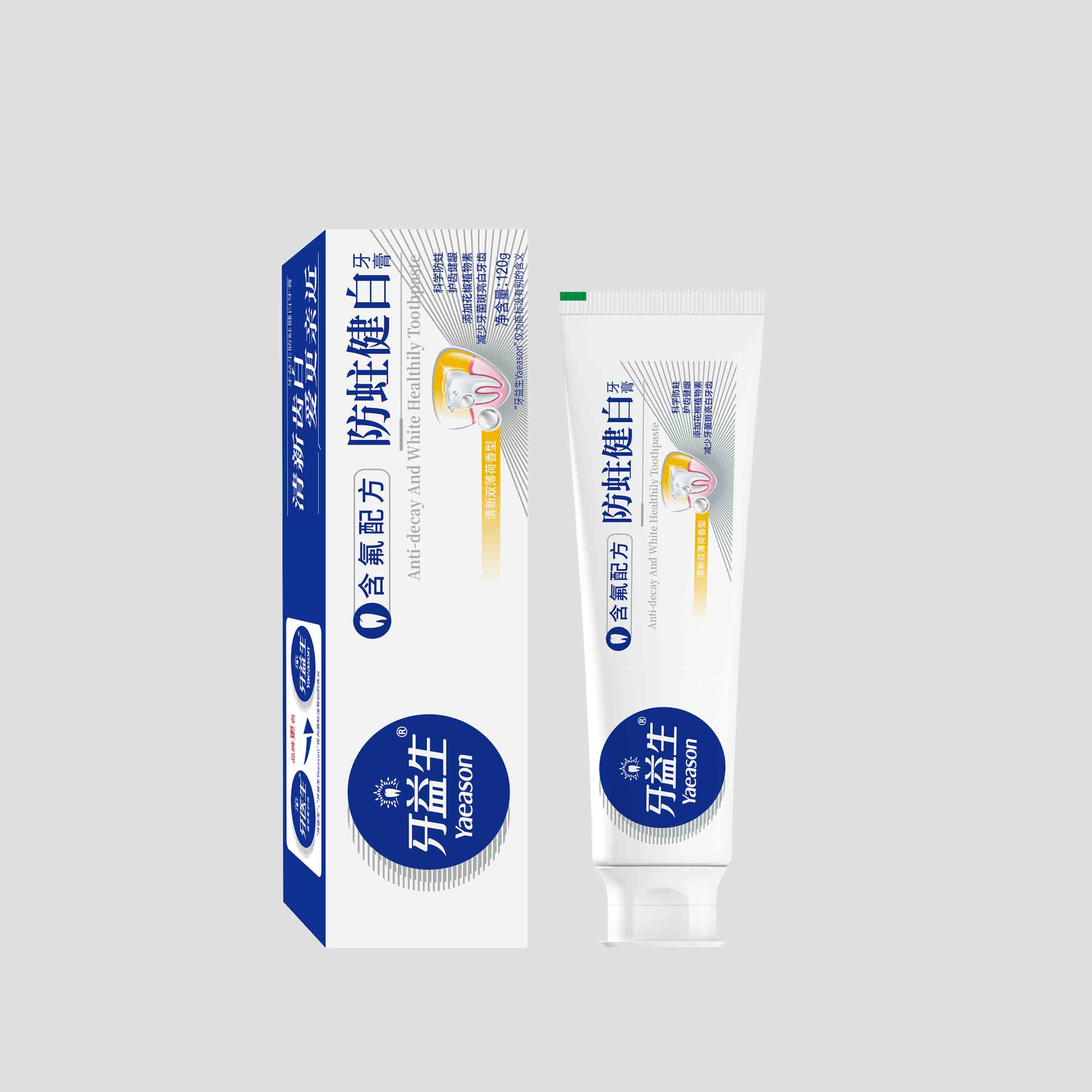 120g牙益生防蛀健白牙膏