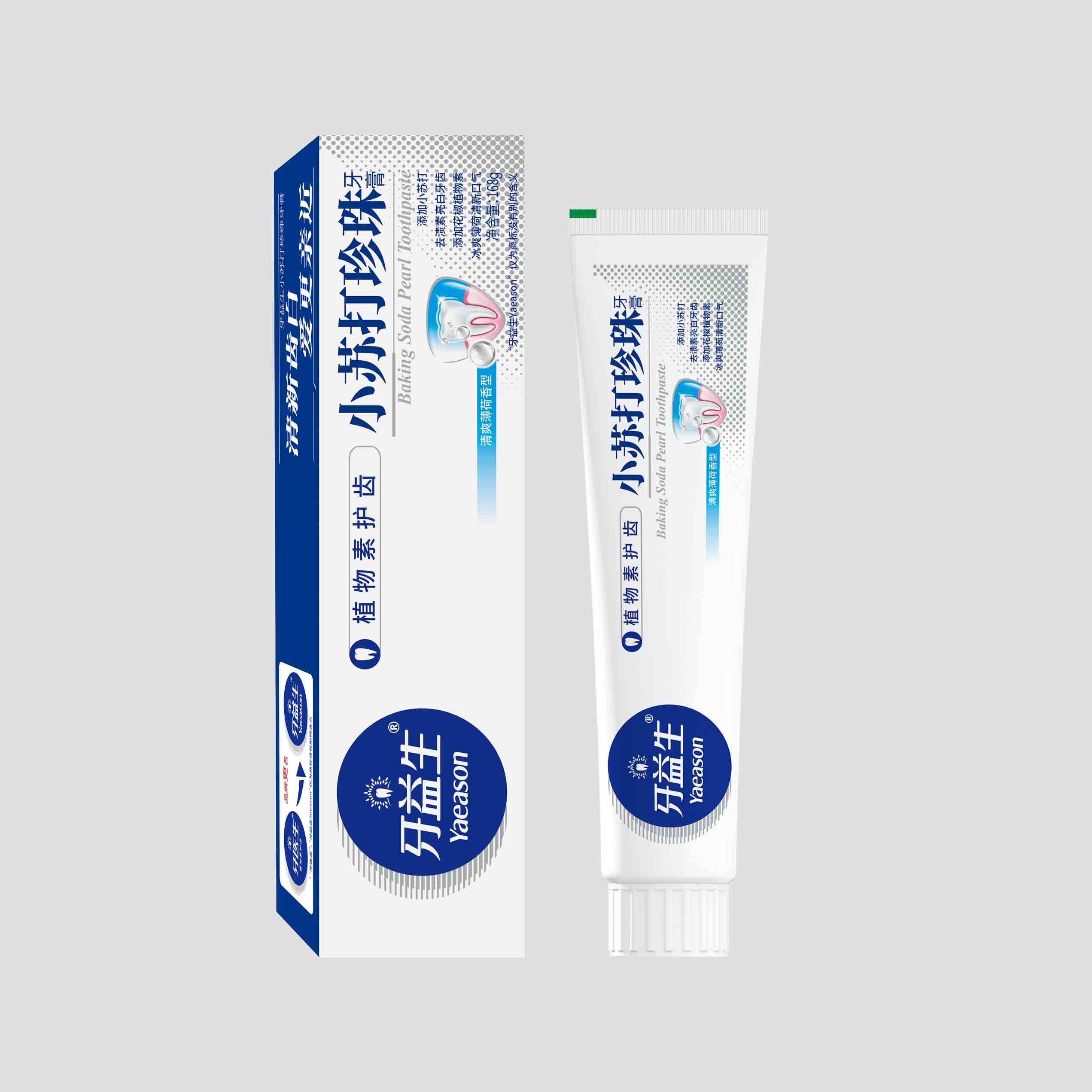 168g牙益生小苏打珍珠牙膏