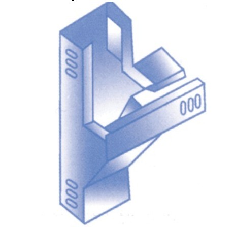 XQJ-ZC-槽式非标弯头垂直右三通
