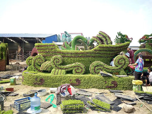 安陽(yáng)市三角湖公園施工現(xiàn)場(chǎng)