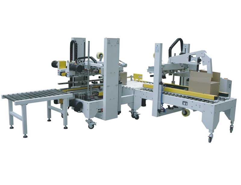 全自动折盖封箱+全自动角边封箱机