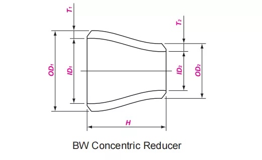 Concentric-Reducer-Drawing