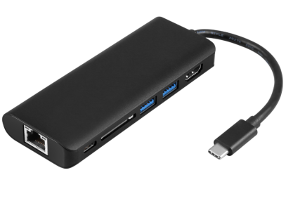 USB Type-C TO HDMI+USB3.0*2+USBTYPE-C+RJ45+Card SLOT
