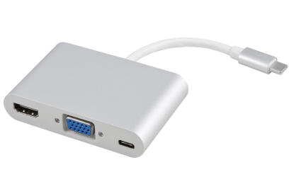 USB Type-C TO VGA+HDMI +TYPE-C/F