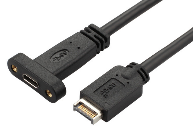 USB3.1 TYPE-E TO TYPE-CF后置擋板線