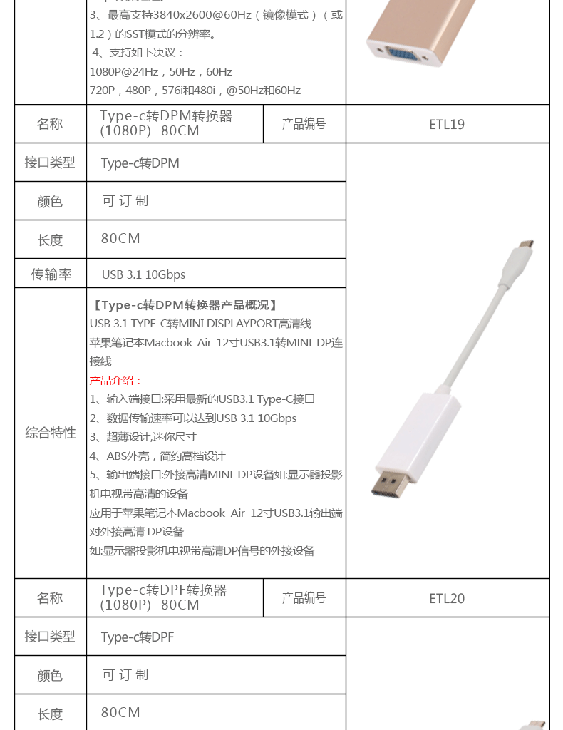 Type-C 转换器 type c接口转换器 type-c转换器厂家直销