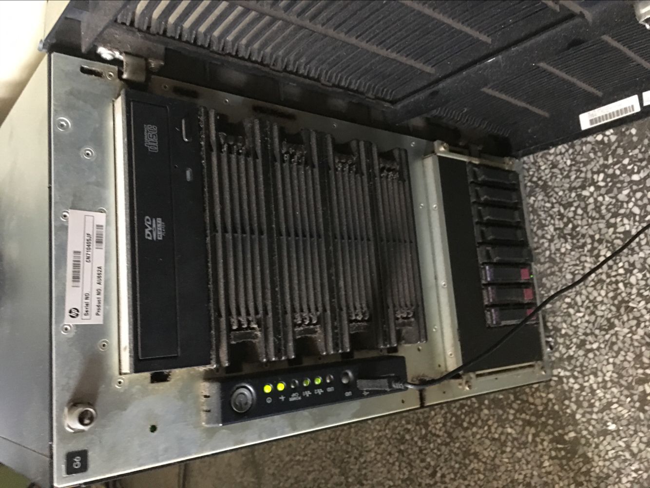 HP  ML350 G6硬盘报错