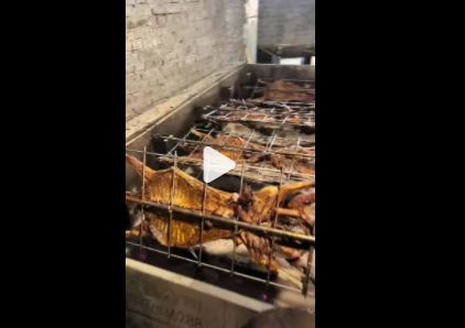 周末聚会！南山花中溪烤全羊（山间黑山羊），鲜美滋味火爆开烤！