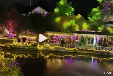 【视频】花中溪畔有真欢！土味美食 + 休闲