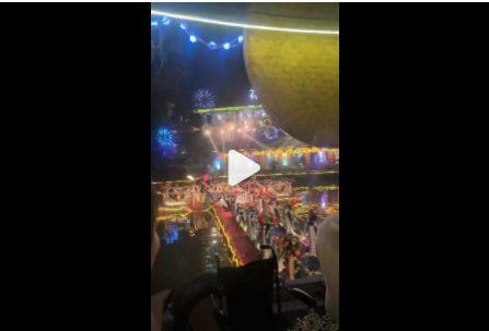 一起嗨起来，一边看表演，一边吃刨猪汤-南山花中溪 !