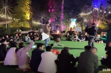 团建、篝火晚会、吃刨猪汤-南山花中溪农家乐