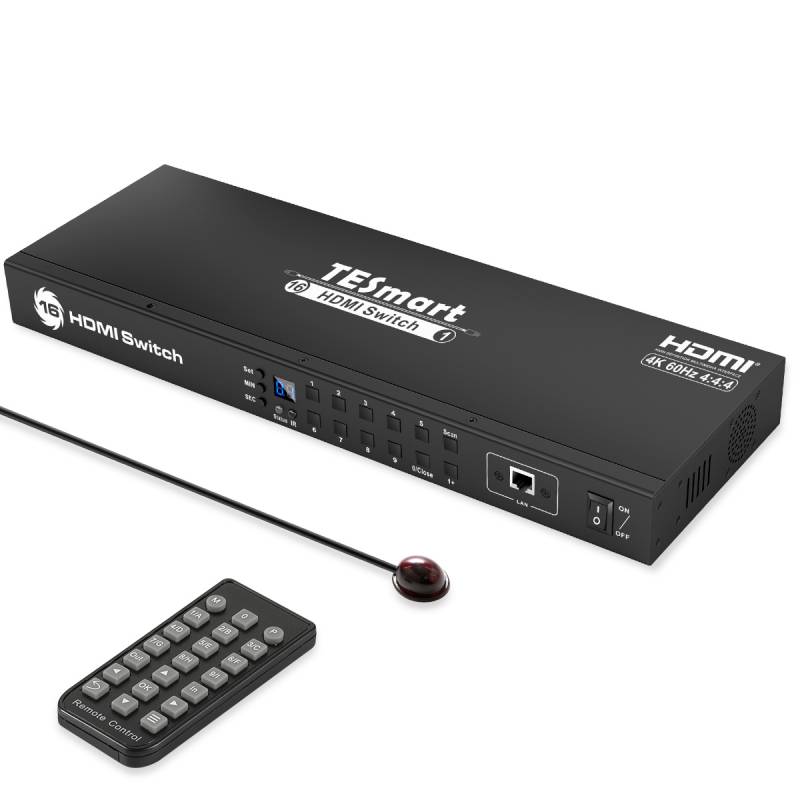 16x1 HDMI Switch 4K@60Hz 4:4:4