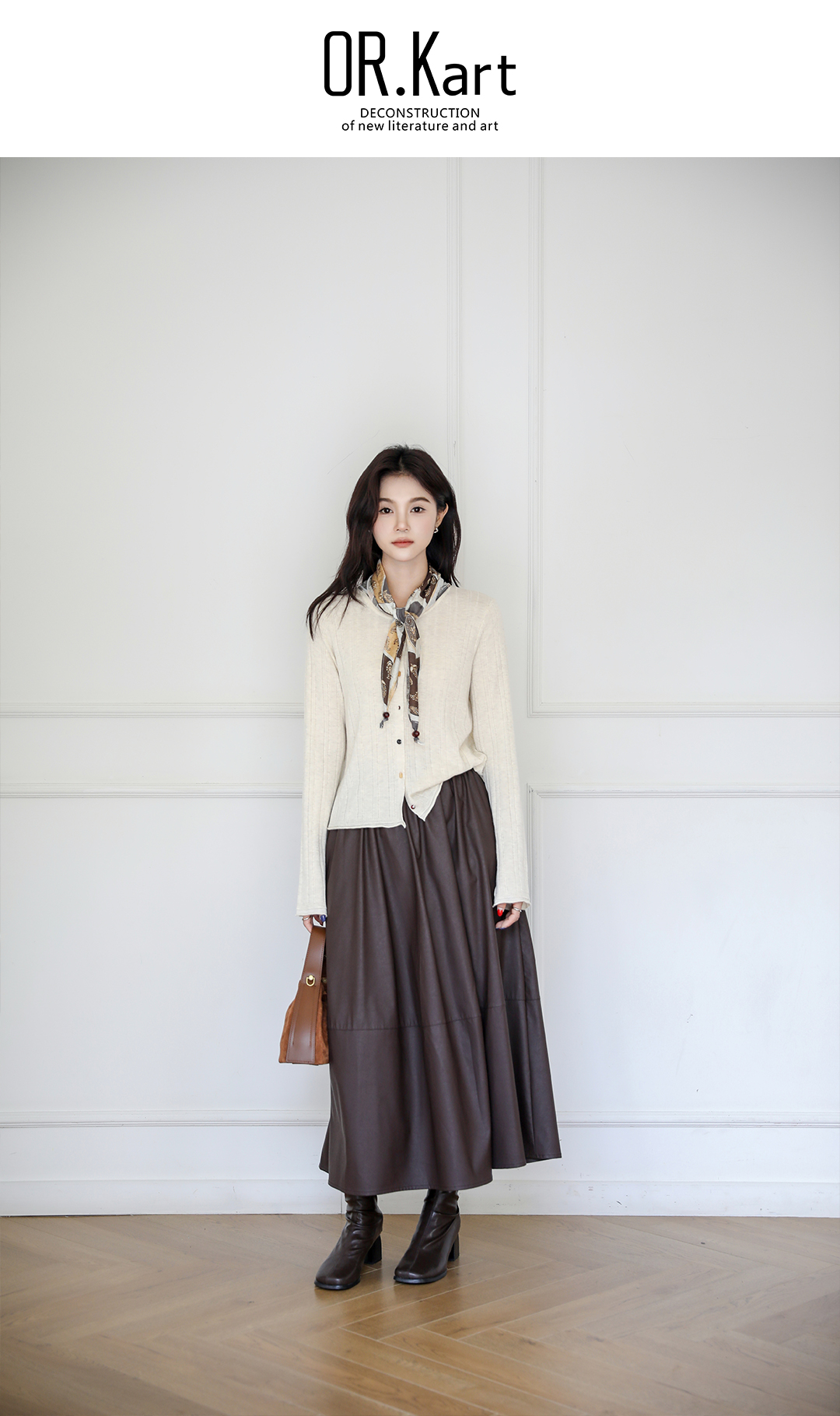 配丝巾毛衣外套轻文艺 （摩登乐园）